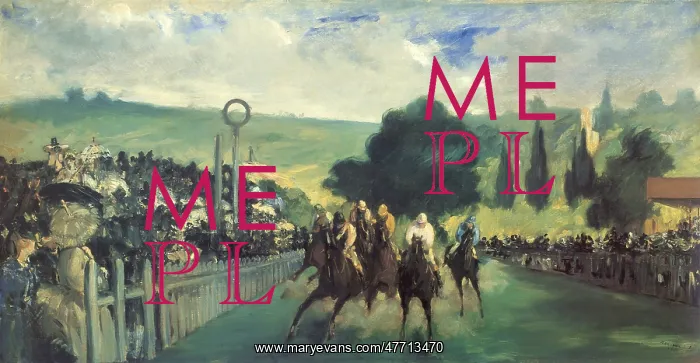  : Races at Longchamps, by Manet