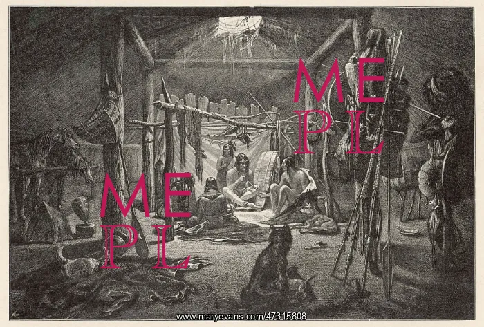 : RACIAL / MANDAN TENT 1843 : RACIAL / MANDAN TENT 1843