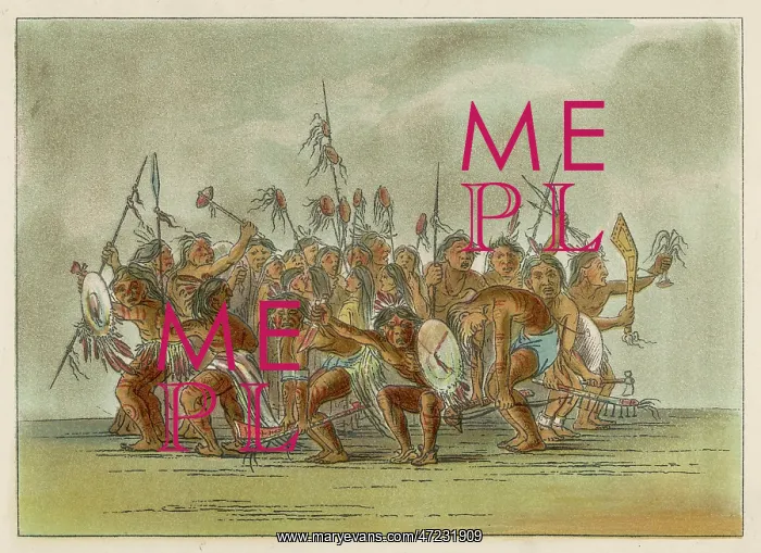 : Racial - Scalp Dance circa 1830 : Racial - Scalp Dance circa 1830