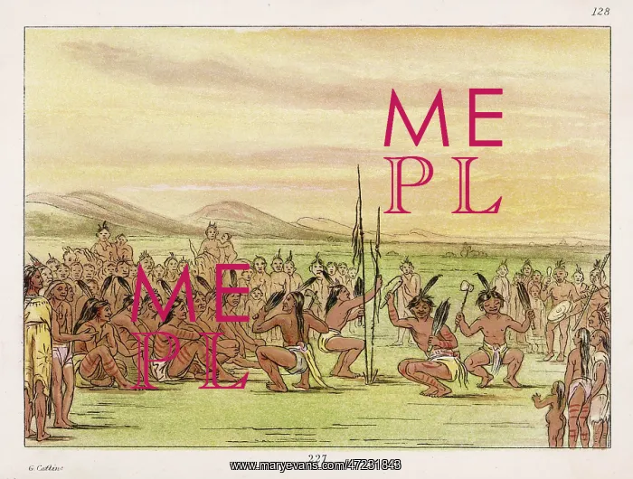 : Racial Types - Eagle Dance - circa 1830 : Racial Types - Eagle Dance - circa 1830