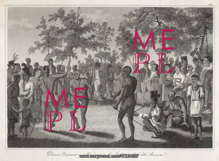 : Racial Types - War Dance - 1810 : Racial Types - War Dance - 1810