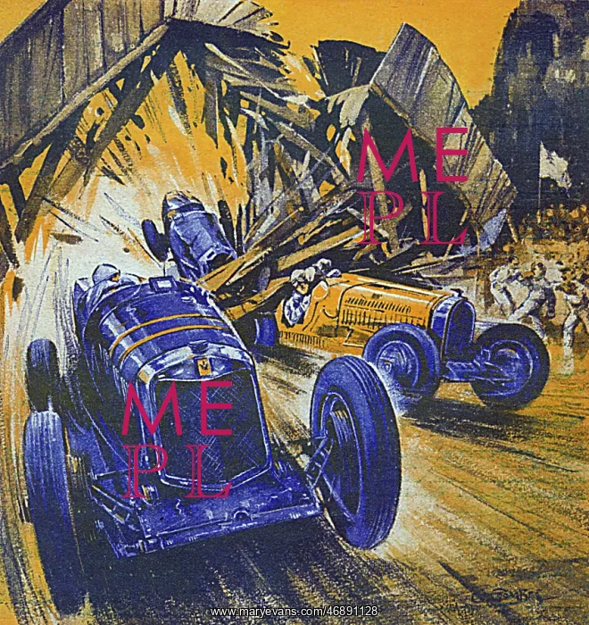 : Racing car smashing its way to victory : Racing car smashing its way to victory