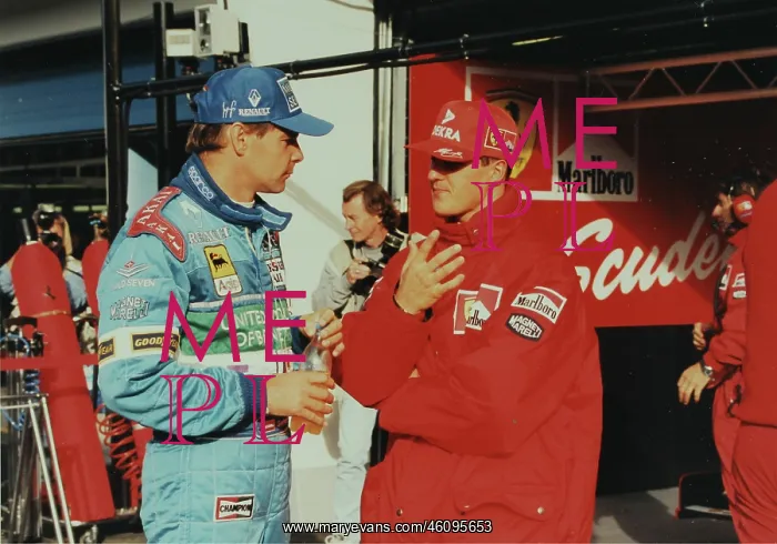 : Racing Driver Gerhard Berger and Michael Schumacher : Racing Driver Gerhard Berger and Michael Schumacher