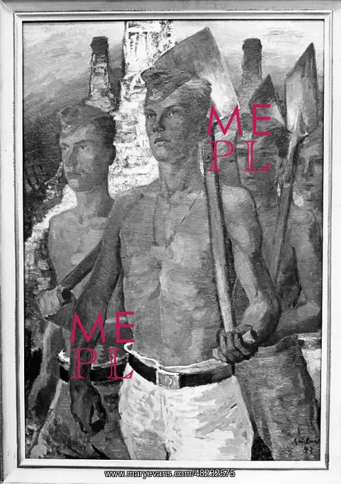 : The RAD propaganda painting Arbeitsmaenner (Working Men) : The RAD propaganda painting Arbeitsmaenner (Working Men)