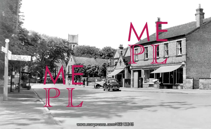  : Radcliffe on Trent, Post Office and Main Road c1955