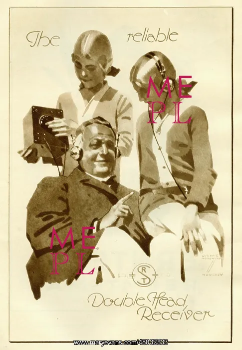 : Radio headphones advertisement : Radio headphones advertisement