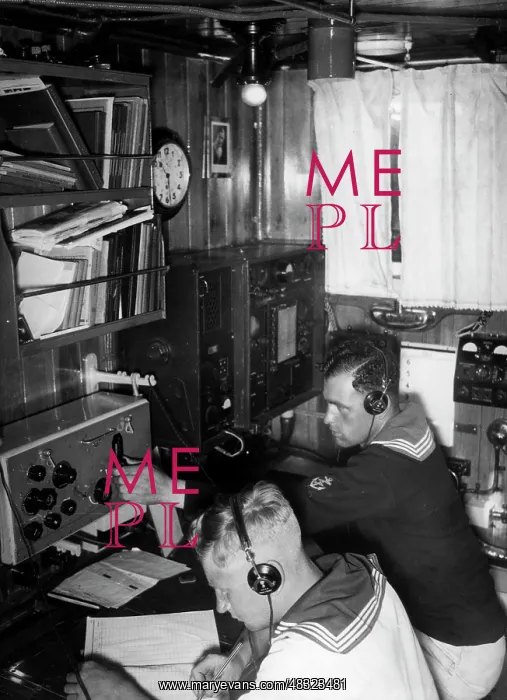 : Radio operator on board a German torpedo boat, 1935 : Radio operator on board a German torpedo boat, 1935
