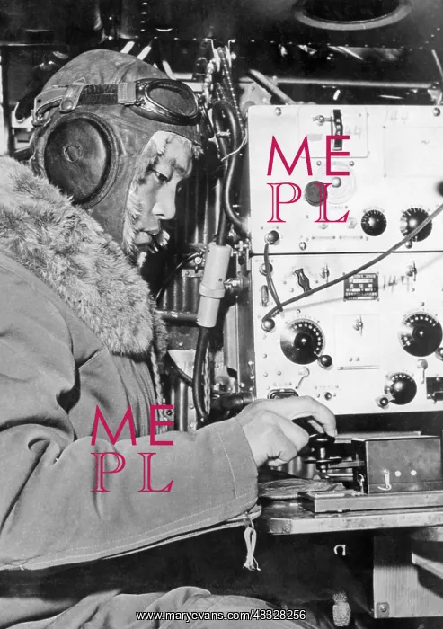 : Radio operator in a Japanese bomber, 1942 : Radio operator in a Japanese bomber, 1942