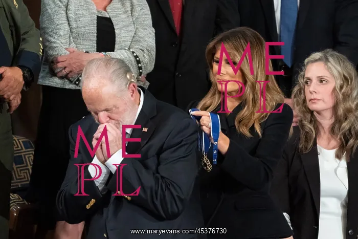 : Radio personality Rush Limbaugh becomes emotional : Radio personality Rush Limbaugh becomes emotional