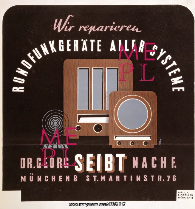 : Radio repairs advert : Radio repairs advert