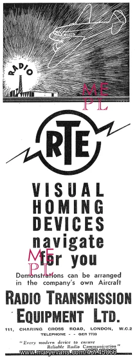 : Radio Transmission Equipment - RTE Visual Homing Device : Radio Transmission Equipment - RTE Visual Homing Device