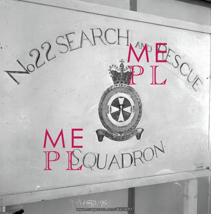 : RAF 22 Squadron Search and Rescue sign : RAF 22 Squadron Search and Rescue sign