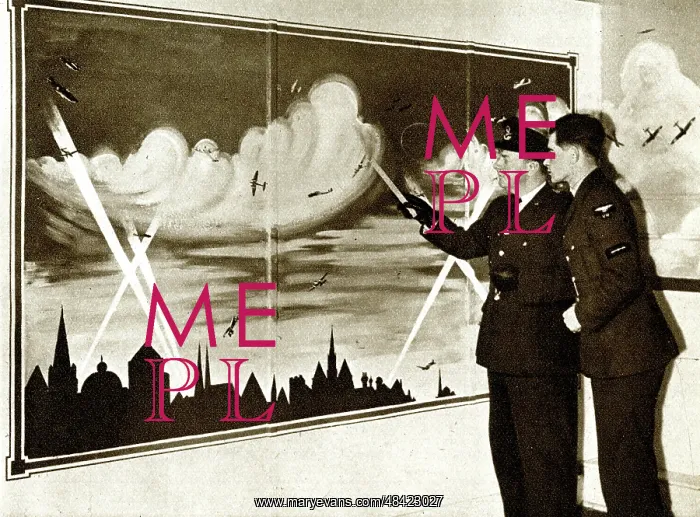 : RAF cadet identifying types of flight, WW2 : RAF cadet identifying types of flight, WW2