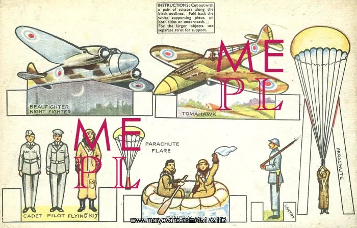 : R.A.F. Childrens Book Cutouts : R.A.F. Childrens Book Cutouts