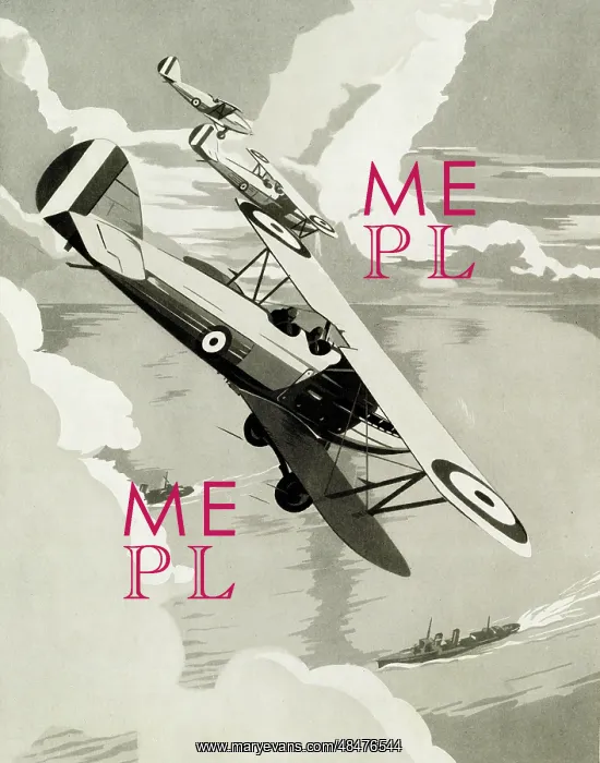  : RAF Hawker Harts bomber, practice attack on warship