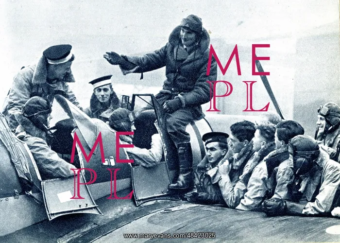 : RAF instructor teaching New Zealand cadets, WW2 : RAF instructor teaching New Zealand cadets, WW2