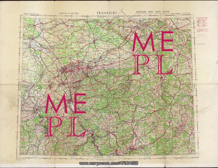 : RAF navigator's map of Frankfurt : RAF navigator's map of Frankfurt