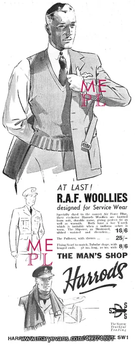 : RAF Officers Woolies, Scarves & Pullovers : RAF Officers Woolies, Scarves & Pullovers