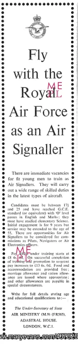 : RAF Recruitment Air Signaller : RAF Recruitment Air Signaller