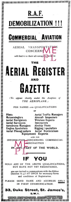 : RAF Recruitment - RAF Demobilization Aerial : RAF Recruitment - RAF Demobilization Aerial