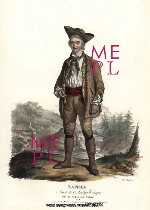 : Raffile as Michau in Coelina, 1801 : Raffile as Michau in Coelina, 1801
