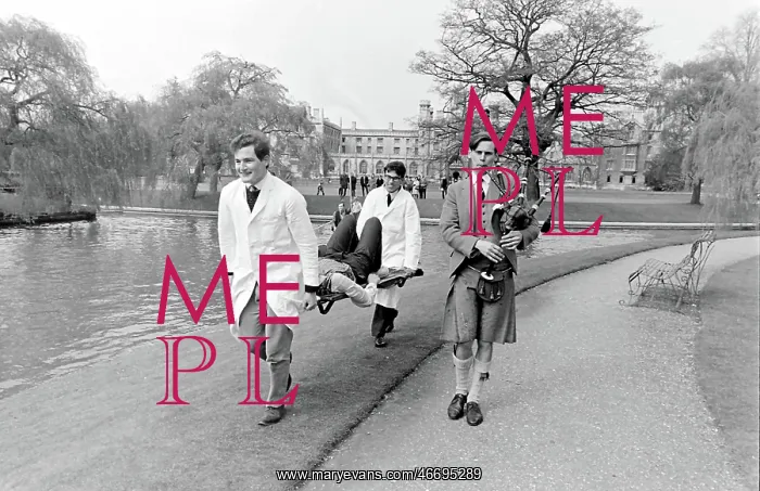 : Rag week stunt by the river, Cambridge University : Rag week stunt by the river, Cambridge University