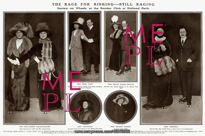 : The Rage for Rinking - still raging - roller skating 1912 : The Rage for Rinking - still raging - roller skating 1912