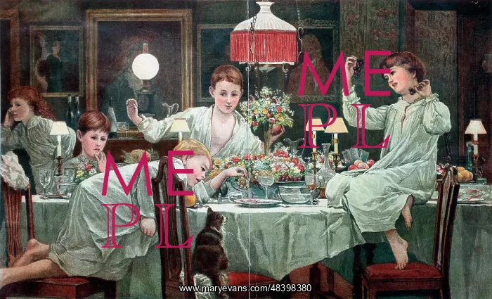  : A Raid on the Dessert - children at a table