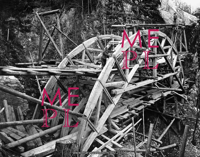 : Railroad bridge, 1909 : Railroad bridge, 1909