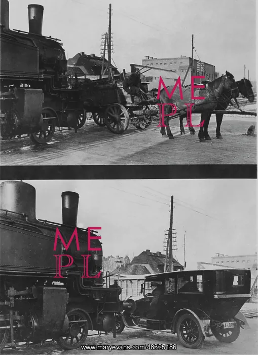 : Railroad crossing, 1929 : Railroad crossing, 1929