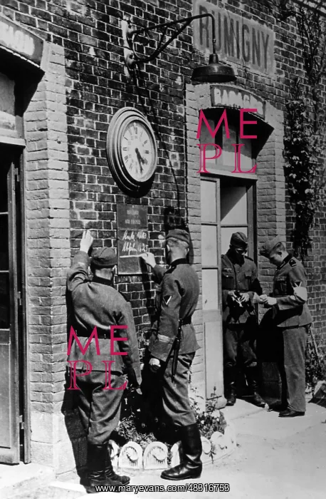 : Railroad station in Rumigny, 1940 : Railroad station in Rumigny, 1940