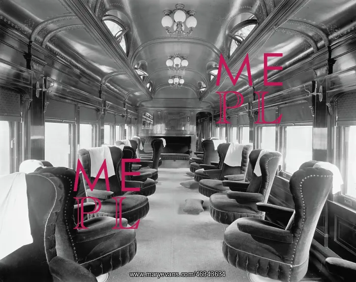 : Railroad - Train - Transportation - Parlor Car : Railroad - Train - Transportation - Parlor Car