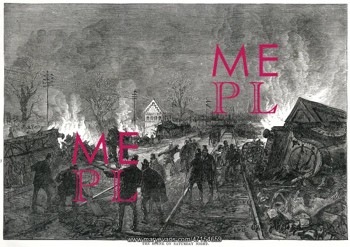 : Railway accident at Abbots Ripton, Huntingdonshire 1876 : Railway accident at Abbots Ripton, Huntingdonshire 1876