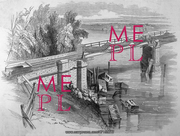 : Railway accident on the Dee bridge at Chester : Railway accident on the Dee bridge at Chester