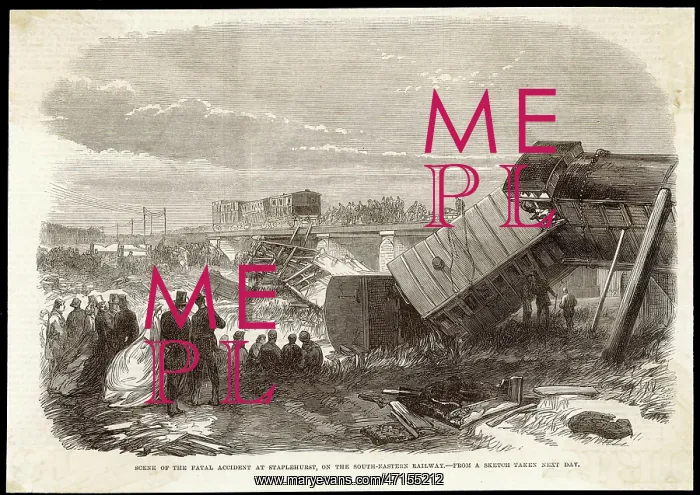 : Railway accident at Staplehurst, Kent 1865 : Railway accident at Staplehurst, Kent 1865