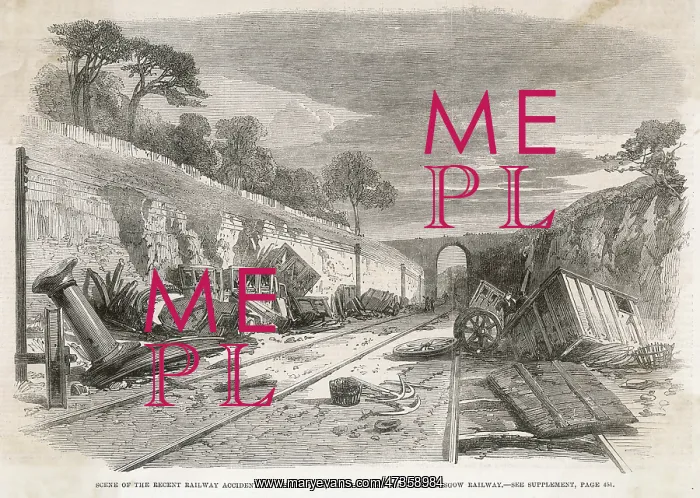 : Railway Accident at Winchburgh 1862 : Railway Accident at Winchburgh 1862