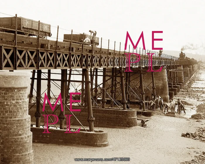  : Railway bridge over the River Kent, Arnside, early 1900s