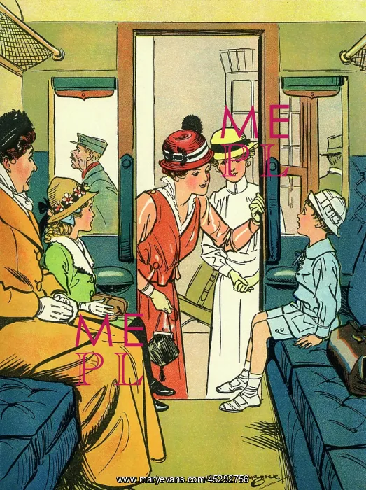 : In a railway carriage : In a railway carriage
