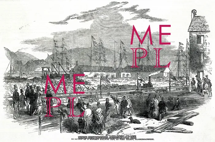 : Railway construction, delivery of monster bar, Port Talbot : Railway construction, delivery of monster bar, Port Talbot
