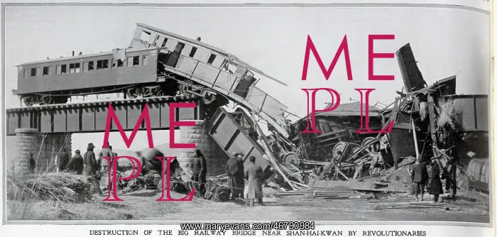 : Railway destruction by revolutionaries in China : Railway destruction by revolutionaries in China