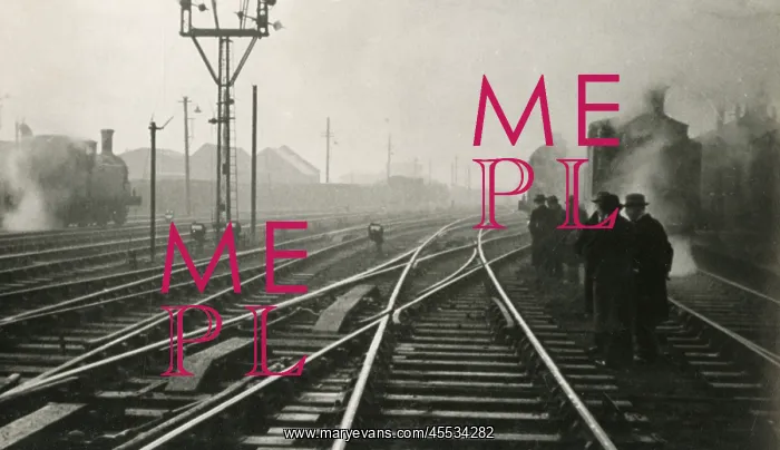 : Railway junction in the morning mist (alternate version) : Railway junction in the morning mist (alternate version)