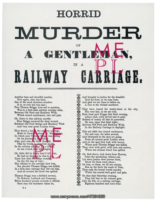 : Railway Murder Notice : Railway Murder Notice