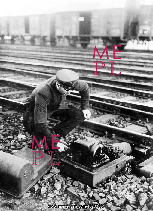: Railway official during the general strike, 1920 : Railway official during the general strike, 1920