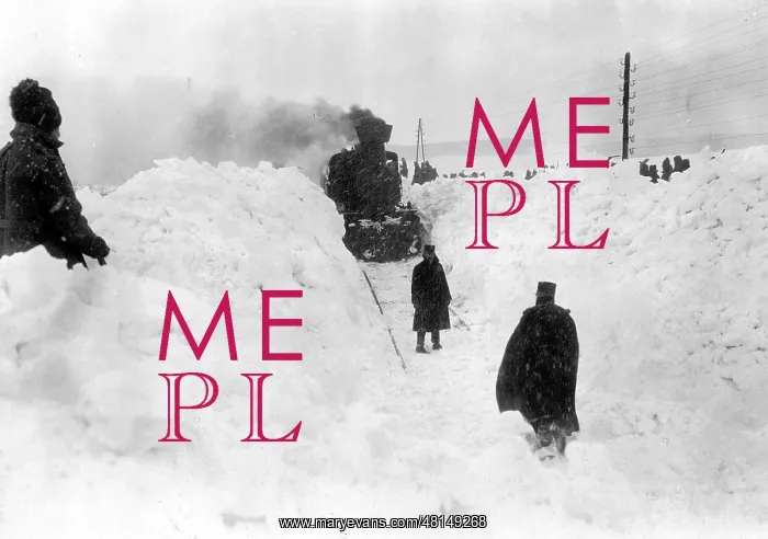 : Railway section during winter in Eastern Galicia, 1916 : Railway section during winter in Eastern Galicia, 1916