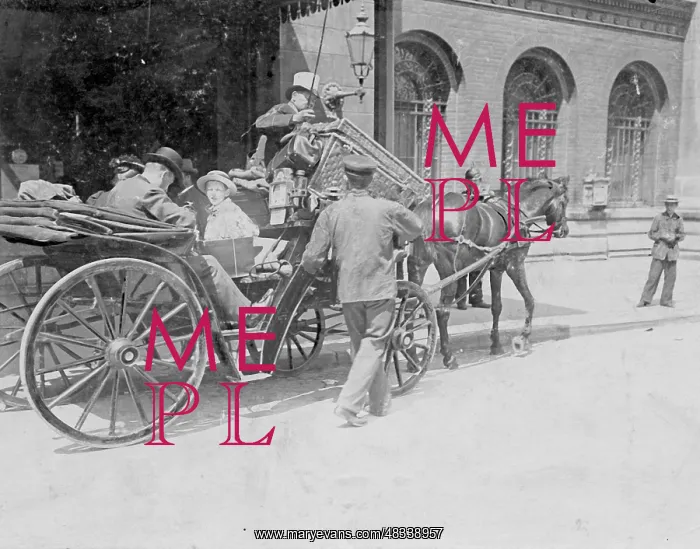 : Railway Station in Berlin, 1902 : Railway Station in Berlin, 1902