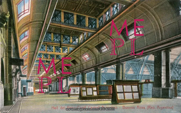 : Railway station, Buenos Aires, Argentina, South America : Railway station, Buenos Aires, Argentina, South America