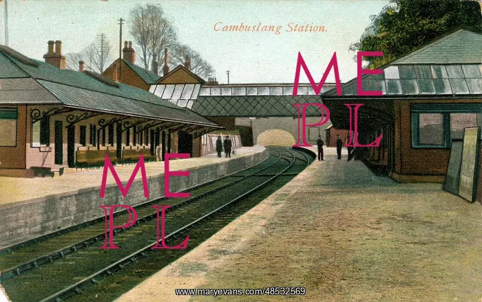 : Railway Station, Cambuslang, Lanarkshire : Railway Station, Cambuslang, Lanarkshire
