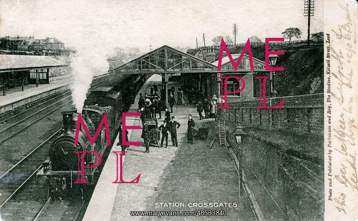 : Railway Station, Crossgates, Yorkshire : Railway Station, Crossgates, Yorkshire