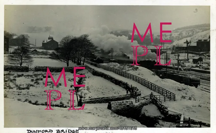 : Railway Station, Dunford Bridge, Yorkshire : Railway Station, Dunford Bridge, Yorkshire