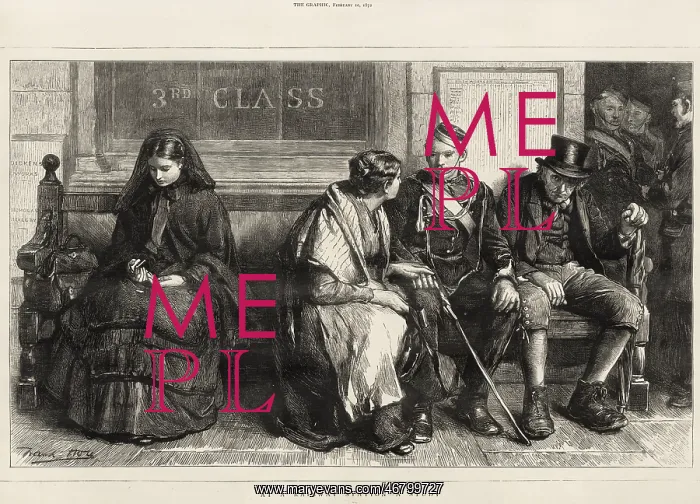 : At the Railway Station by Frank Holl : At the Railway Station by Frank Holl